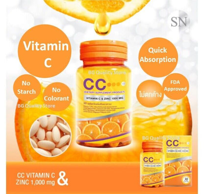 CC Vitamin C & Zinc 1000mg