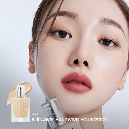 [CLIO] 
KILL COVER FOUNWEAR FOUNDATION spf 30 PA +++(𝟭𝟯𝗴)  . . #⃨4⃨ Ginger